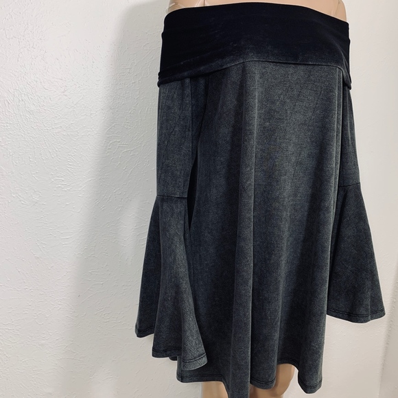 Umgee Off the Shoulder Bell Sleeve Dress Gray M - Picture 2 of 7